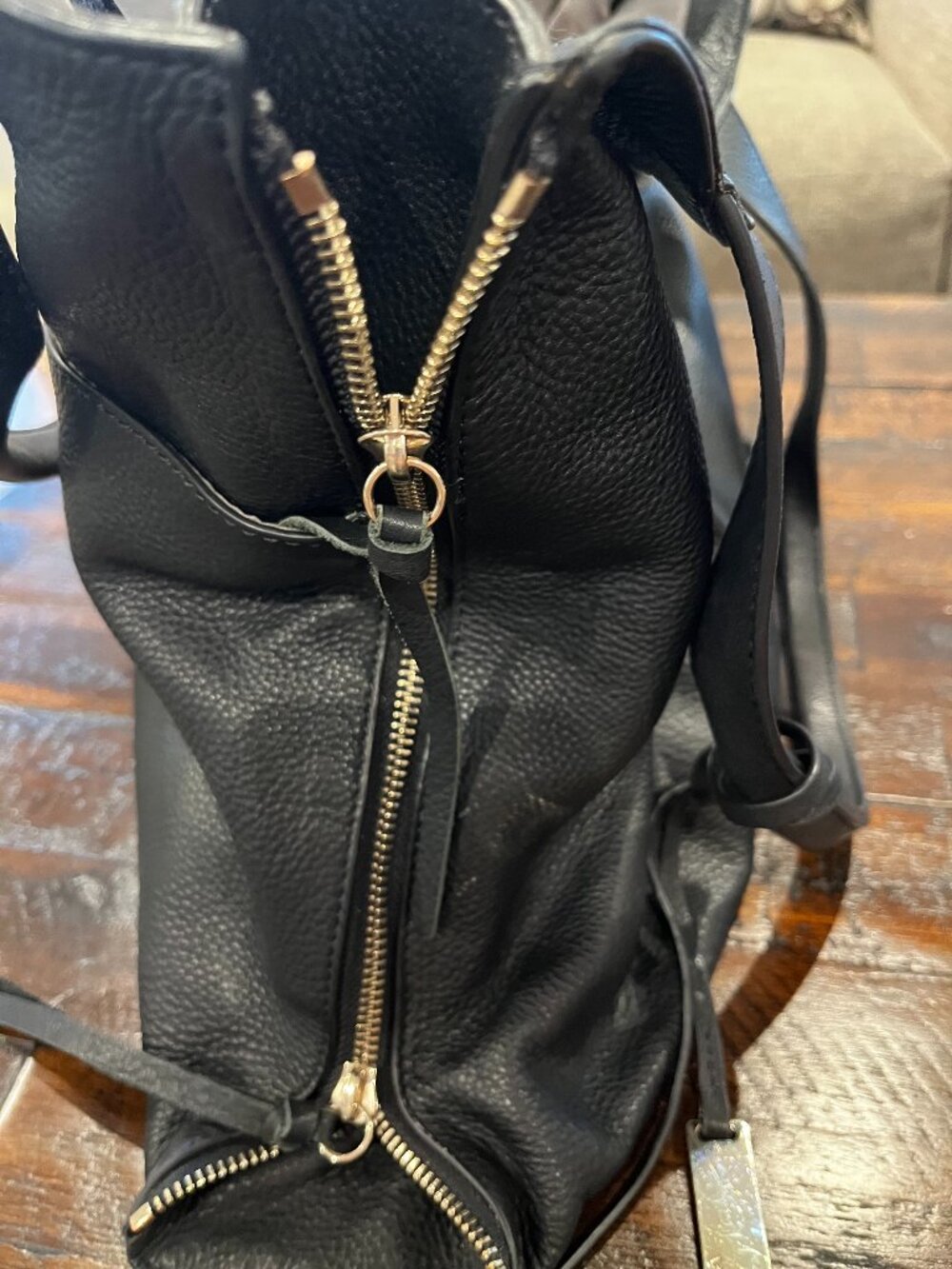 Leather Bag Black Vience Camuto